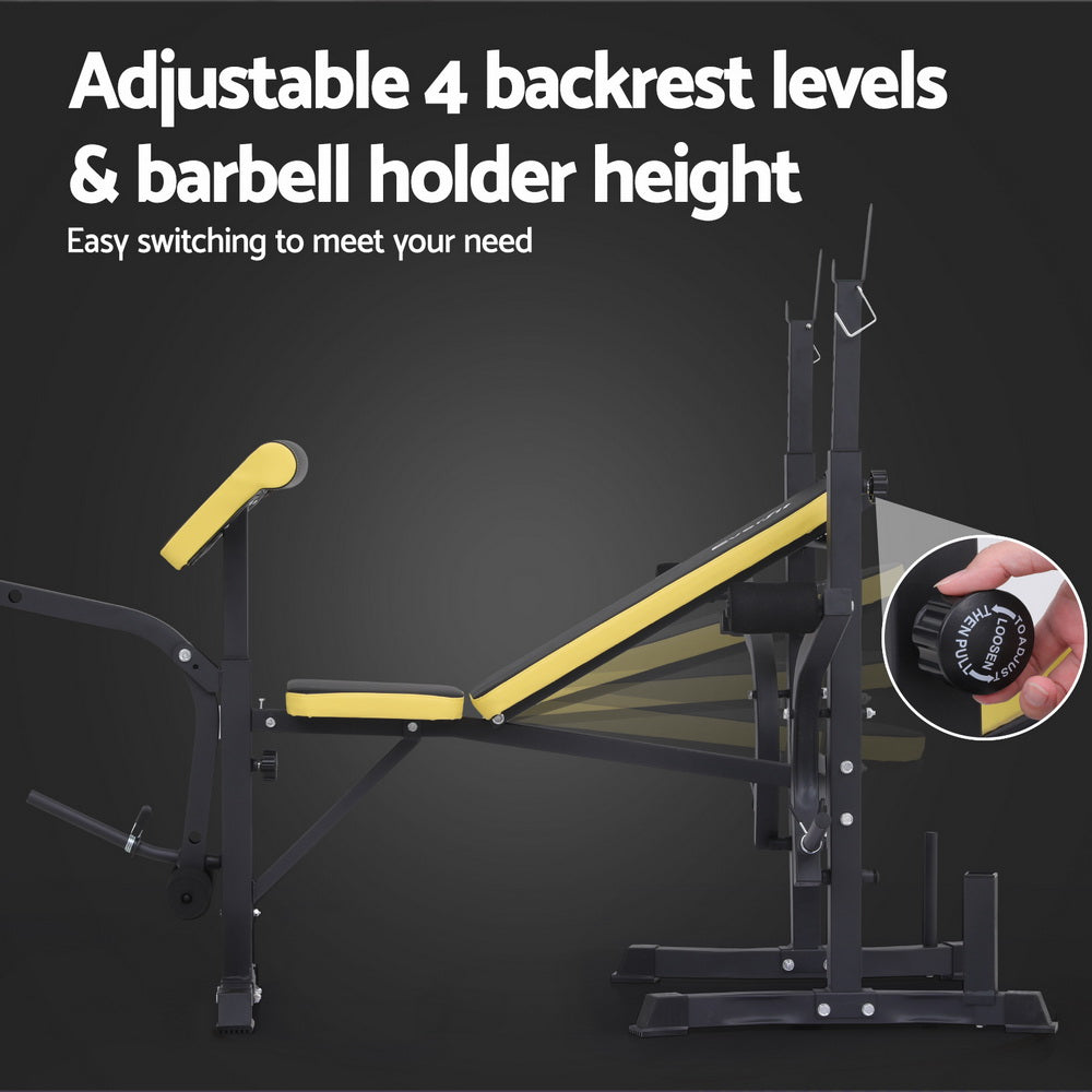 Everfit Weight Bench 14in1 Press Multi-Station Fitness Home Gym Equipment