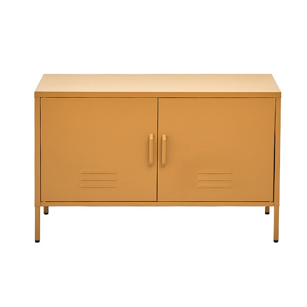 Artiss Buffet Sideboard Metal Cabinet - BASE Yellow