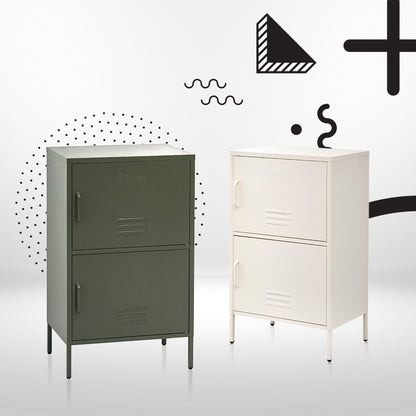 Artiss Buffet Sideboard Metal Cabinet - DOUBLE Green