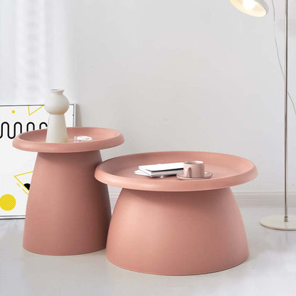 ArtissIn Coffee Table Round 52CM Plastic Pink