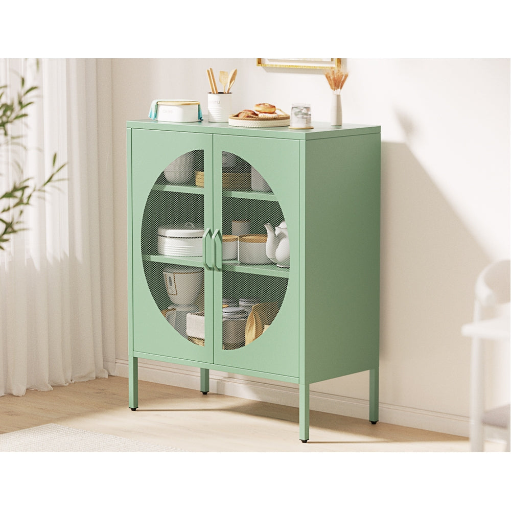 Artiss Buffet Sideboard Metal Cabinet - ELSA Green