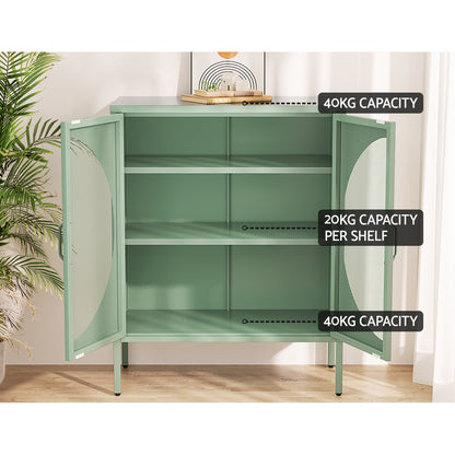 Artiss Buffet Sideboard Metal Cabinet - ELSA Green