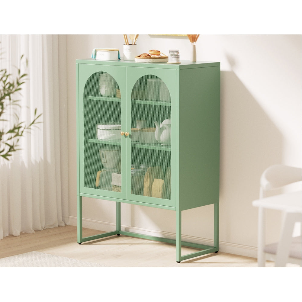 Artiss Buffet Sideboard Metal Cabinet - ELMA Green