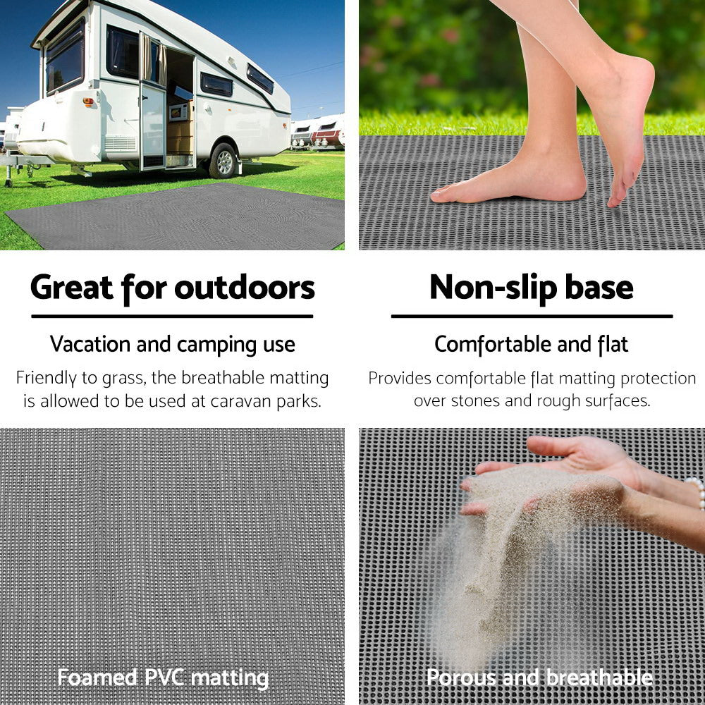 Weisshorn 3M X 2.5M Annex Matting Floor Mats Mesh Caravan Camping Annexe