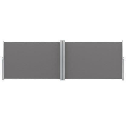 Instahut Side Awning Sun Shade Outdoor Retractable Privacy Screen 1.8X6M Grey