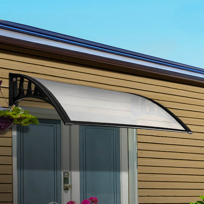 Instahut Window Door Awning 1mx1m Transparent Panel