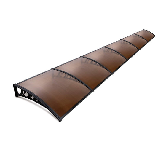 Instahut Window Door Awning 1mx6m - Brown