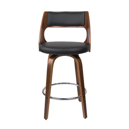 Artiss 4x Bar Stools Swivel Leather Chair 76cm