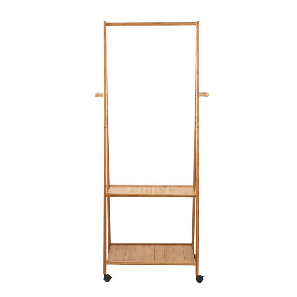 Artiss Clothes Rack Airer Coat Stand 165x59cm Wheels