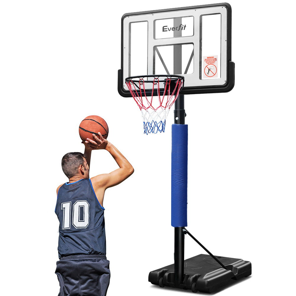 Everfit 3.05M Basketball Hoop Stand System Adjustable Height Portable Pro Blue