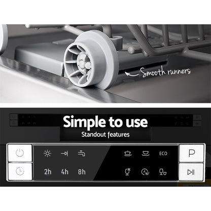 Devanti 8 Place Settings Benchtop Dishwasher Sliver