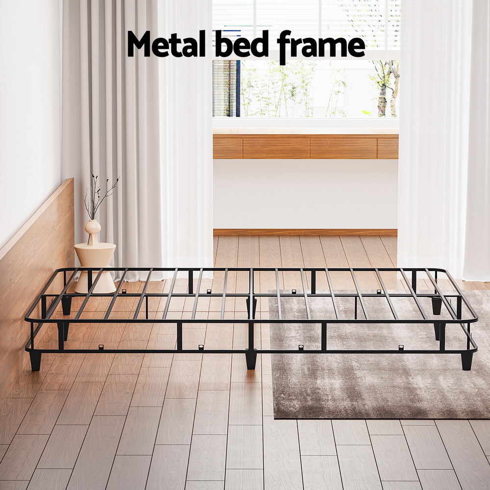 Artiss Bed Frame Queen Size Metal Grey MASON