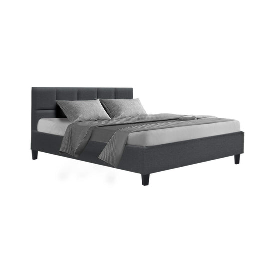 Artiss Bed Frame Double Size Charcoal TINO