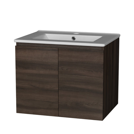 Cefito Vanity Unit 600mm with Basin Walnut