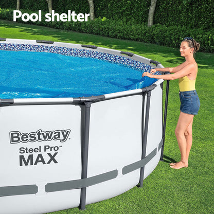 Bestway Pool Cover Solar Fits 4.17m Round Above Ground Swimming Pool Blanket