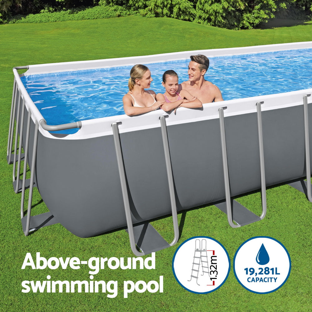 Bestway Swimming Pool 640x274x132cm Steel Frame Above Ground Pools Filter Pump Ladder 19281L