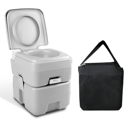 Weisshorn 20L Portable Camping Toilet Outdoor Flush Potty Boating With Bag