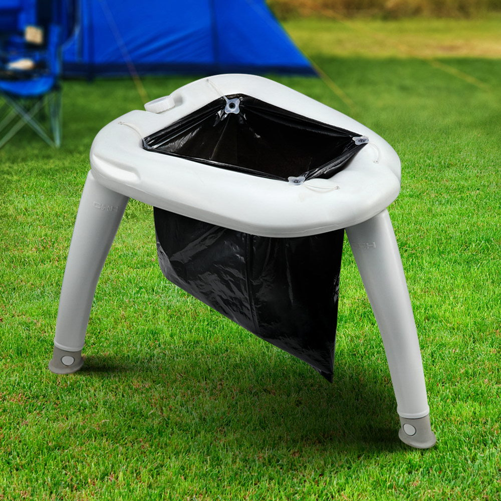 Weisshorn Portable Folding Toilet Camping Outdoor Caravan Plastic Bag