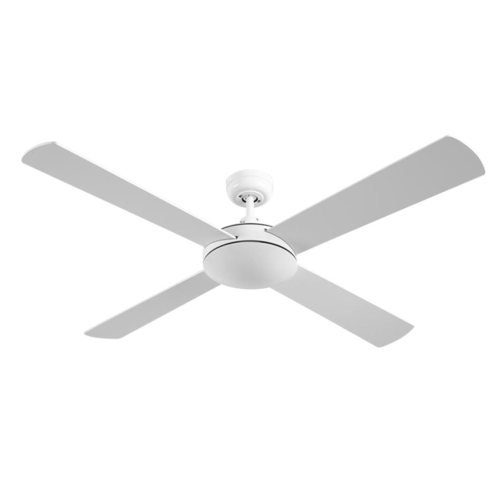 Devanti 52'' Ceiling Fan AC Motor 4 Blades w/Remote - White