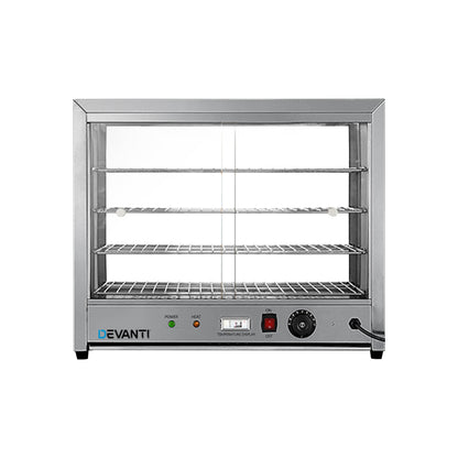 Devanti Commercial Food Warmer Hot Display Showcase Cabinet 64cm