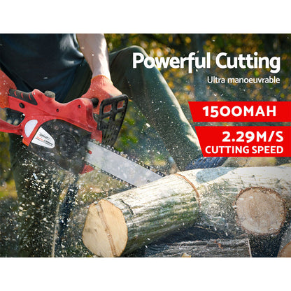 Giantz Chainsaw 10" 20V Cordless Saw Electric Battery Rechargeable,Giantz Chainsaw Electric Cordless 20V 10" Saw Wood Cutter Pruner Li-lon Battery