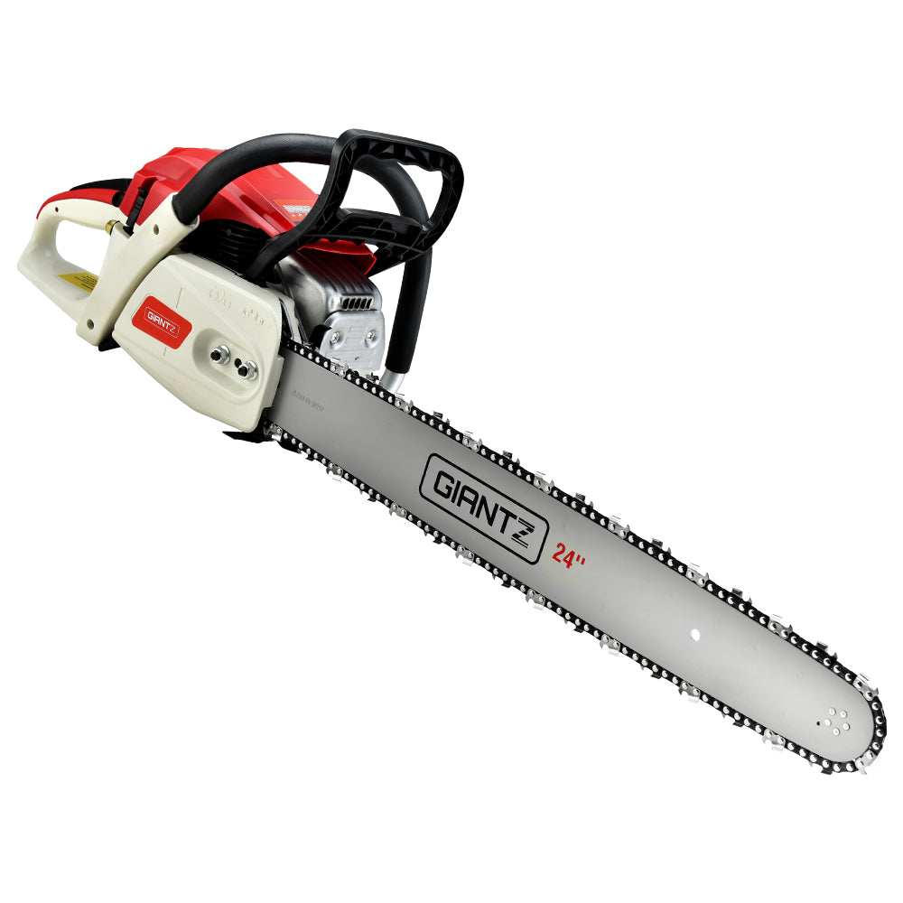 Giantz Chainsaw Petrol 92CC 24" Bar Commercial E-Start Pruning Chain Saw,Giantz Chainsaw Petrol 92CC 24" Bar Commercial E-Start Pruning Chain Saw 6.8HP