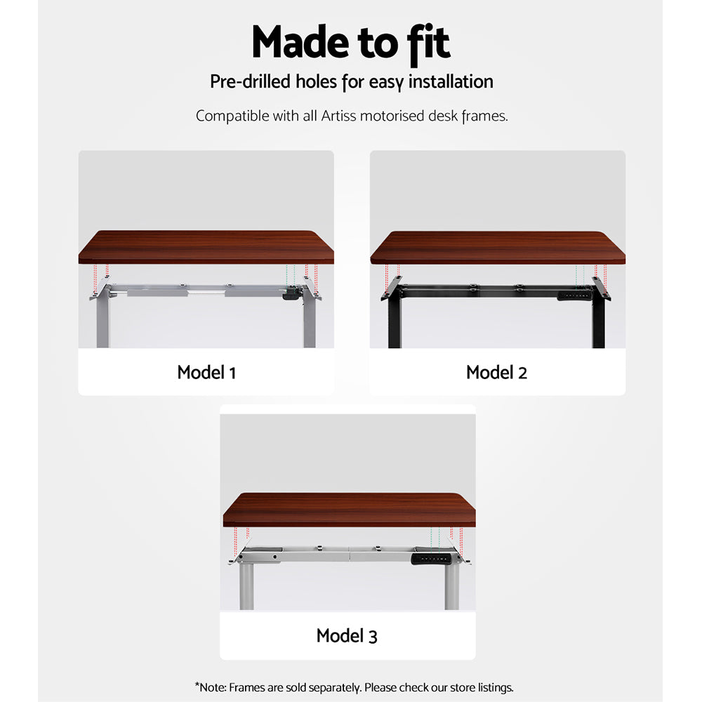 Artiss Standing Desk Top Walnut 140CM