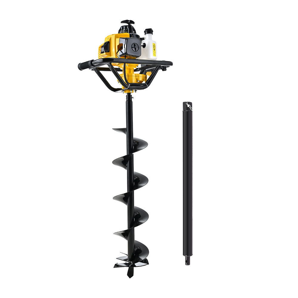 Giantz 82CC Post Hole Digger 200mm Petrol Drill Auger Extension Bits