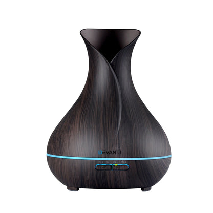 Devanti Aroma Diffuser Aromatherapy Dark Wood 400ml