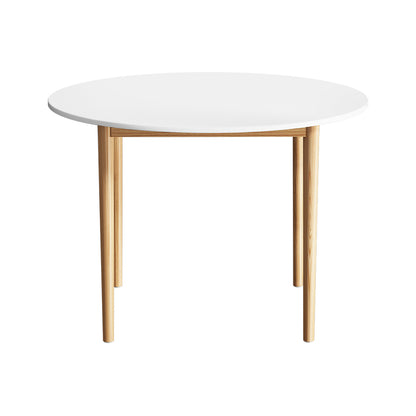 Artiss Dining Table Round White 108CM Diameter Demi