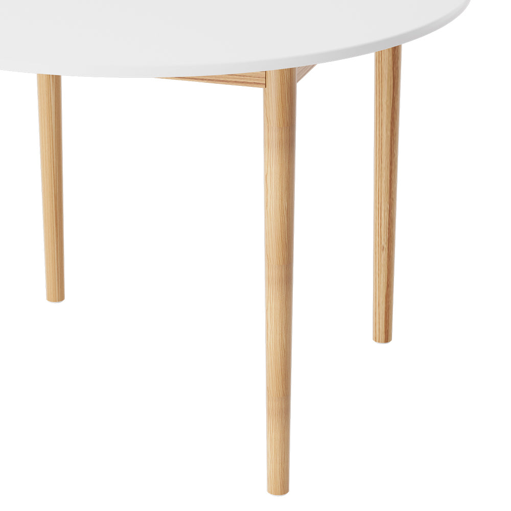 Artiss Dining Table Round White 108CM Diameter Demi