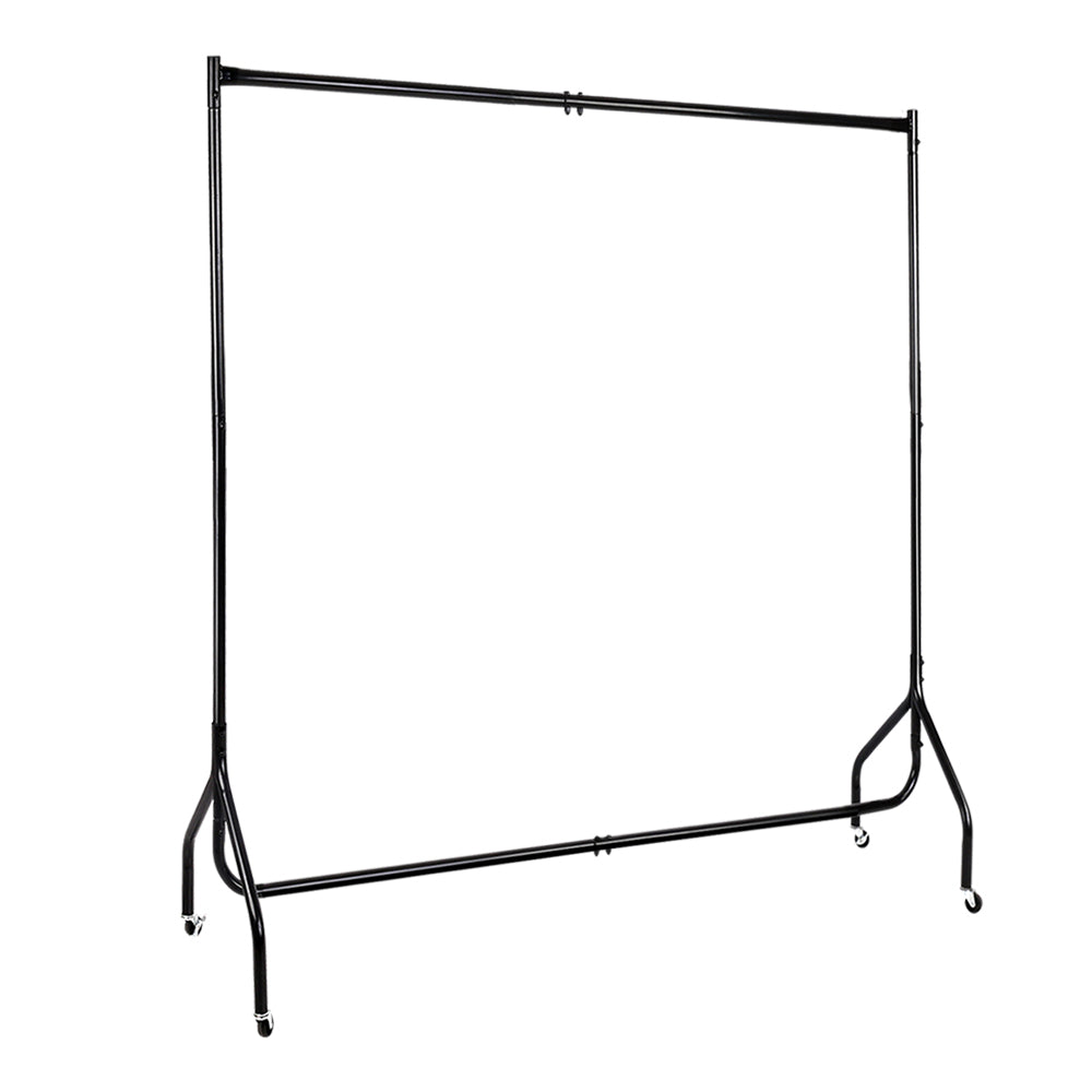 Artiss Clothes Rack Airer Coat Stand 6FT Rail Wheels