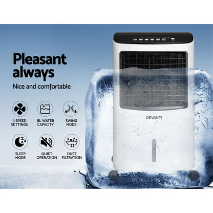 Devanti Evaporative Air Cooler Conditioner 8L