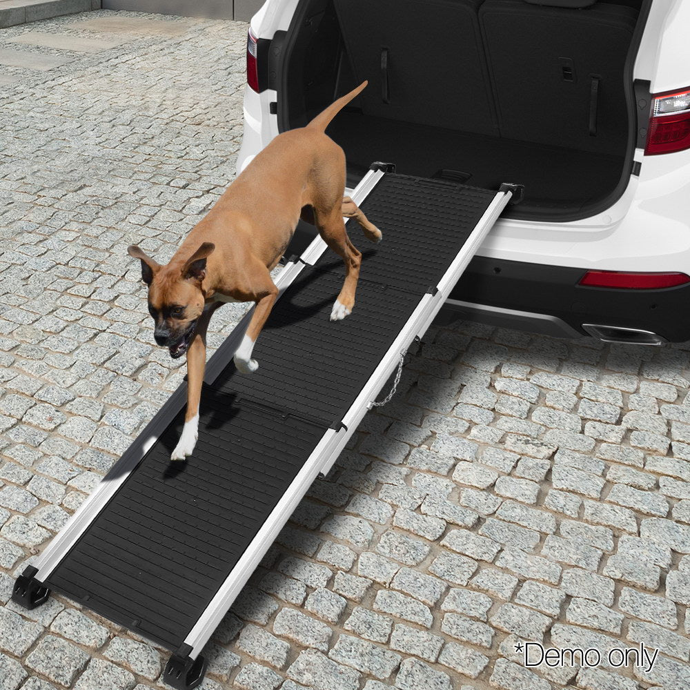 i.Pet Dog Ramp Pet Stairs Steps Car SUV Foldable Portable Ladder Adjustable