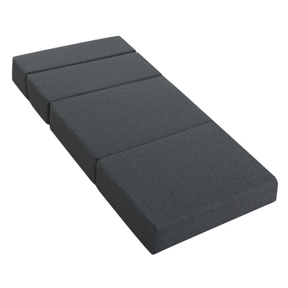 Giselle Bedding Foldable Mattress Folding Foam Bed Floor Mat Grey