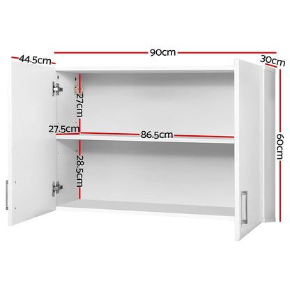 Cefito Bathroom Storage Cabinets 900mm Wall Mounted Medicine Cabinet Cupboard