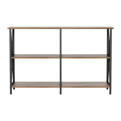 Artiss Console Table 120CM 3-tier Walnut Xiah