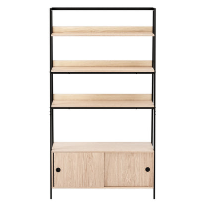 Artiss Bookshelf 5 Tier Cube Cabinet MIRA Oak