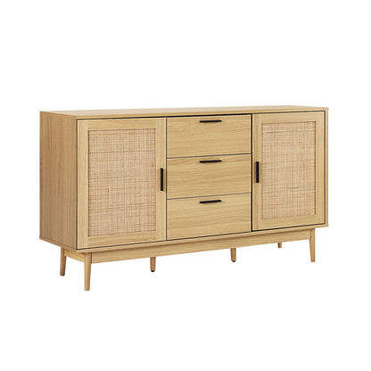 Artiss Rattan Buffet Sideboard - BRIONY Oak