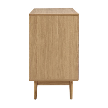 Artiss Rattan Buffet Sideboard 2 Doors - BRIONY Oak