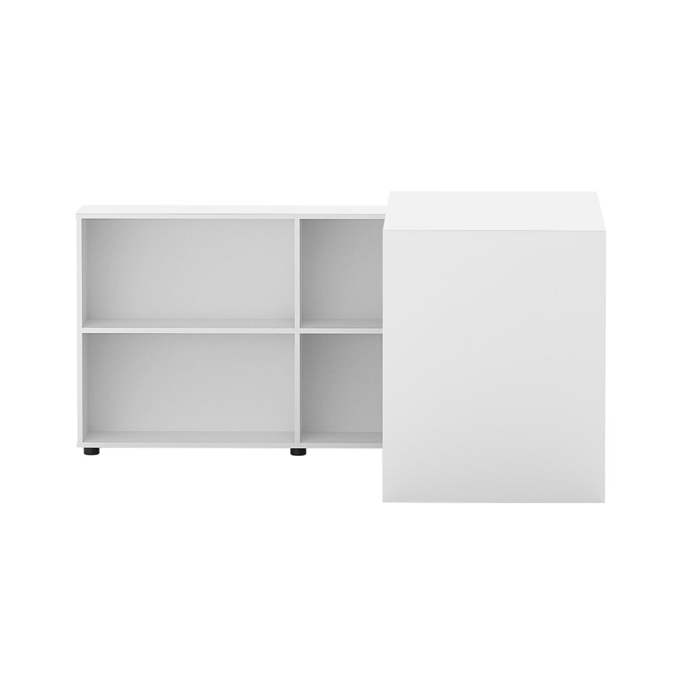 Artiss Computer Desk Bookshelf White 130CM