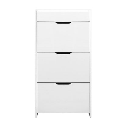 Artiss Shoe Rack Cabinet 24 Pairs White Luna