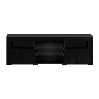 Artiss Entertainment Unit TV Cabinet LED 160cm Black Bobi