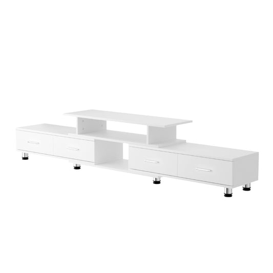 Artiss TV Cabinet Entertainment Unit Extendable 160CM To 220CM White