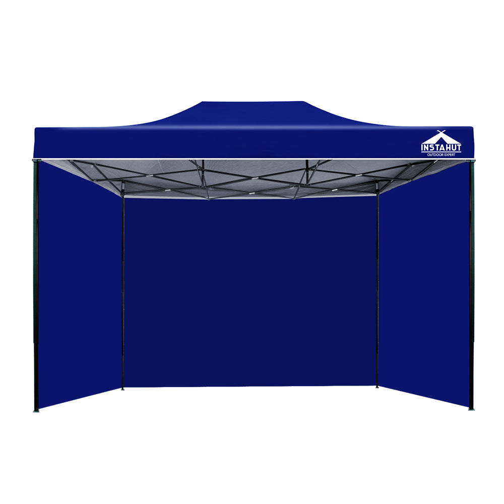 Instahut Gazebo 3x4.5 Pop Up Marquee Folding Tent Wedding Gazebos Camping Outdoor Shade Canopy Blue