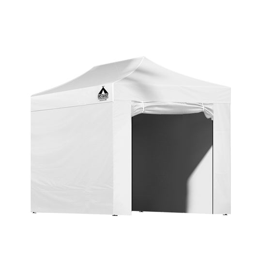 Instahut Gazebo 3x4.5 Pop Up Marquee Folding Tent Wedding Gazebos Camping Outdoor Shade Canopy White