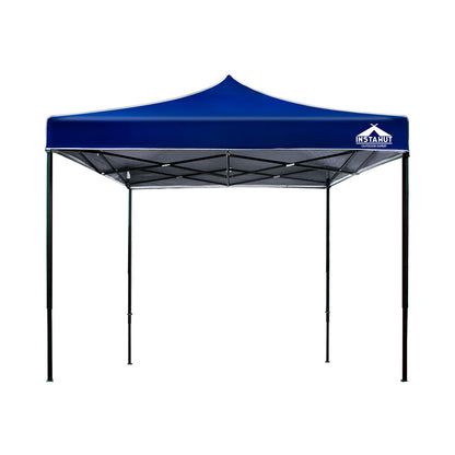 Instahut Gazebo Pop Up Marquee 3x3 Folding Tent Outdoor Camping 500D Oxford Blue