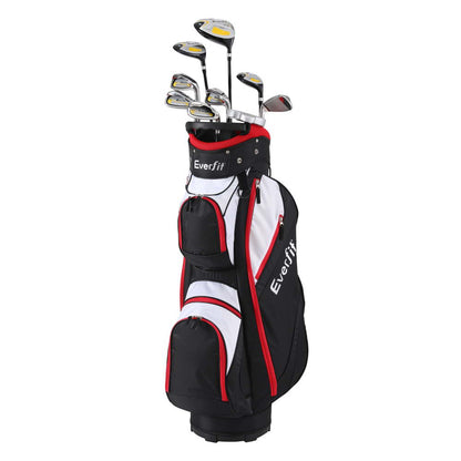 Everfit Golf Clubs Set Men Right Handed Golf Wedges Alloy Driver Golf Stand Bag