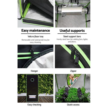 Greenfingers Grow Tent 150x150x200CM Hydroponics Kit Indoor Plant Room System