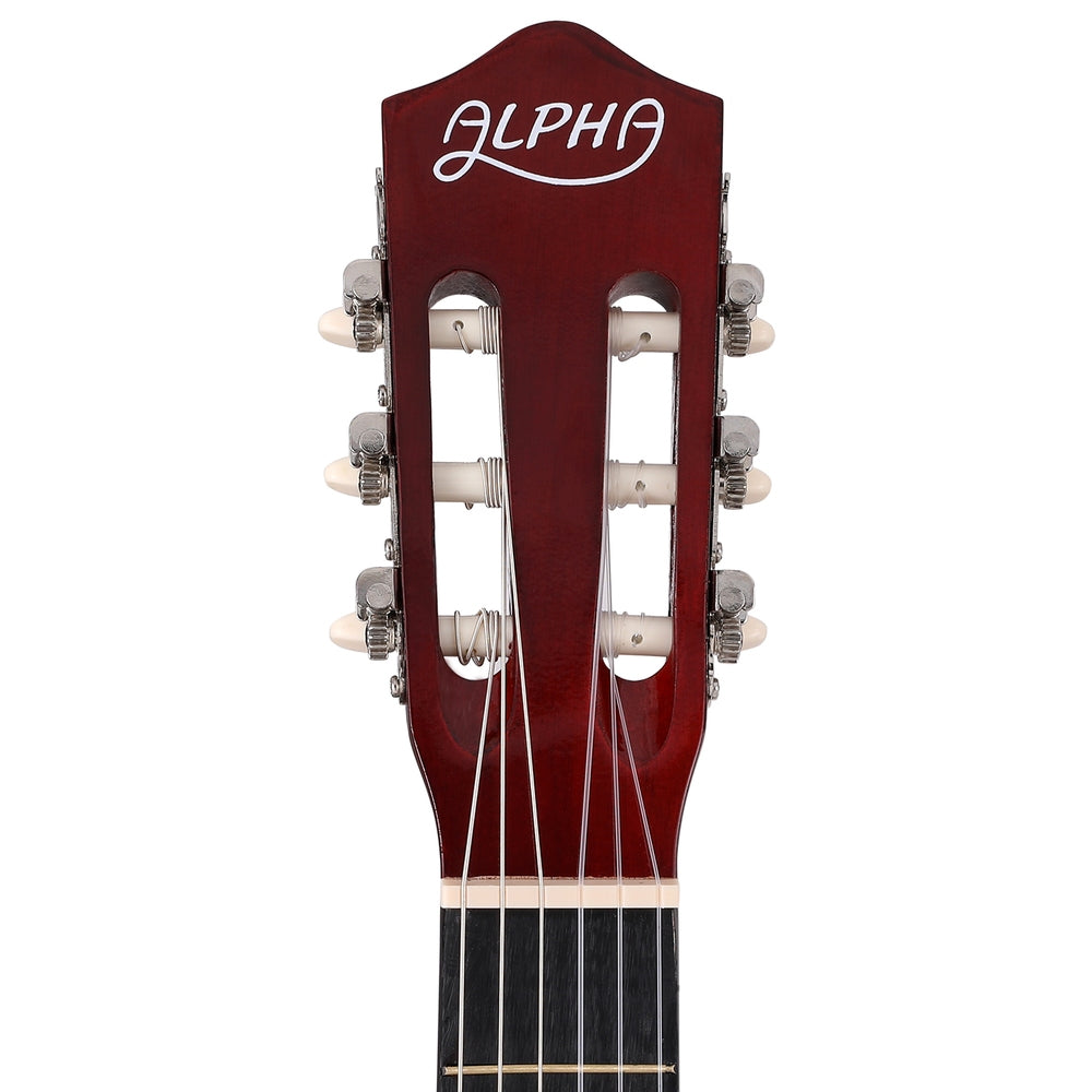 Alpha 39 Inch Classical Guitar Wooden Body Nylon String Beginner Gift Natural